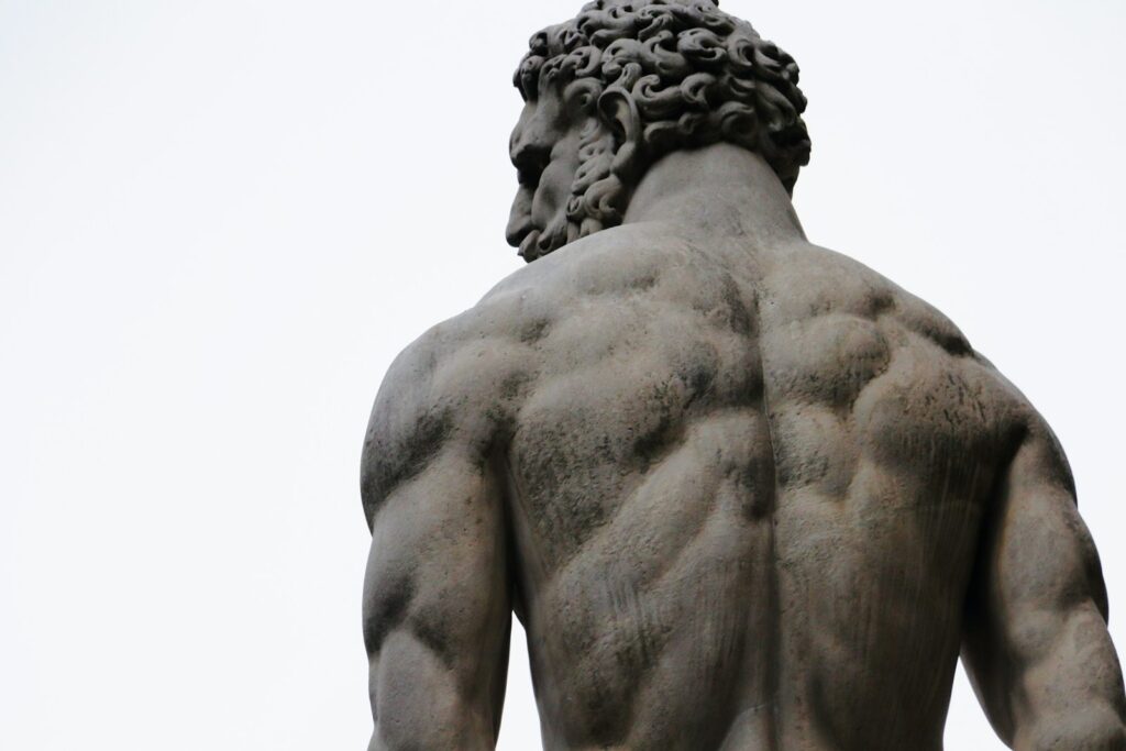 Photo by Simone Pellegrini naked man statue